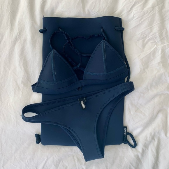 Triangl Billie Into the Night Bikini with Neoprene Drawstring Bag - Picture 8 of 8